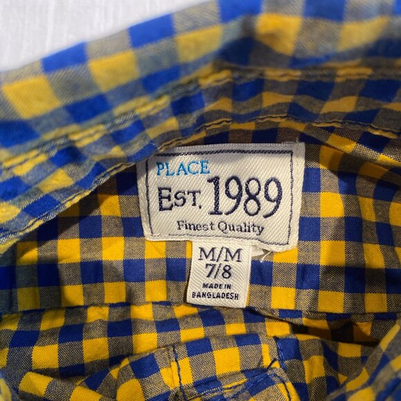 The Children's Place Long Sleeved Button Front Shirt Boys Size M/7-8 - Picture 5 of 6